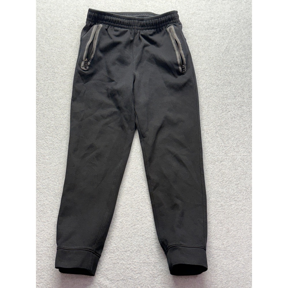 Old Navy Active‎ Boys Fleece Jogger Pants Black Size L 10-12 Zipper Pockets